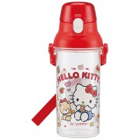 日本Skater 儿童背带直饮水杯 480ml - Hello Kitty